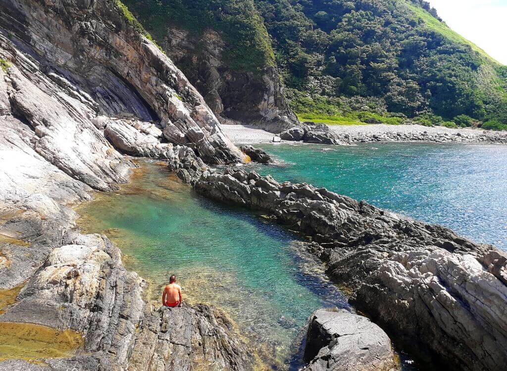 Visitor enjoying Tuwad Tuwad Lagoon